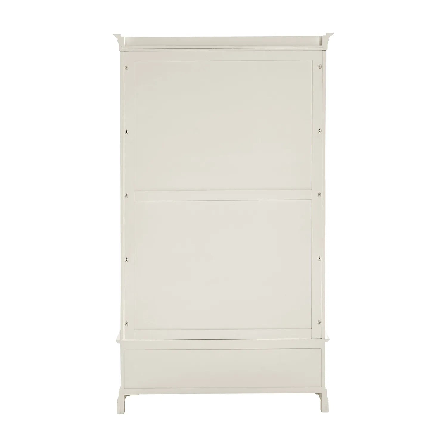 Bordeaux Ivory Double Gents Wardrobe with Drawer  - Rear view