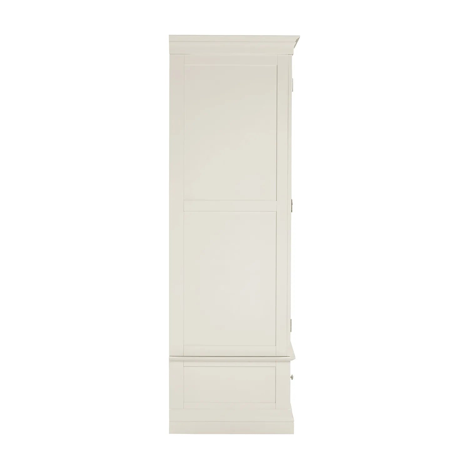 Bordeaux Ivory Triple Wardrobe with 2 Drawers — elegant painted finish, dovetail drawers & classic design. Matching bedroom furniture available. Free UK delivery.