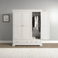 Styled in a room Bordeaux Ivory Triple Wardrobe with 2 Drawers - W162cm