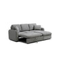 Baxter Grey Corner Chaise Sofa Bed with Storage