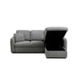 Modern grey sofa bed with pull out mechanism