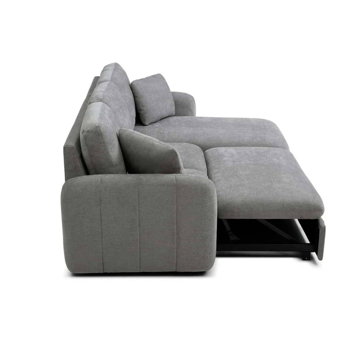 Baxter Grey Corner Chaise Sofa Bed with Storage