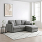 Baxter Grey Corner Chaise Sofa Bed with Storage styled in a room 