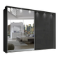 Wiemann Bristol Graphite Sliding Door Wardrobe With Mirror