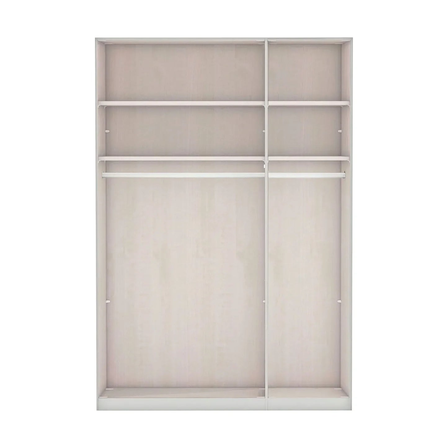 Bristol Oak & White Glass Front Large Corner Wardrobe 