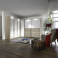 Bristol Oak & White Glass Front Large Corner Wardrobe 