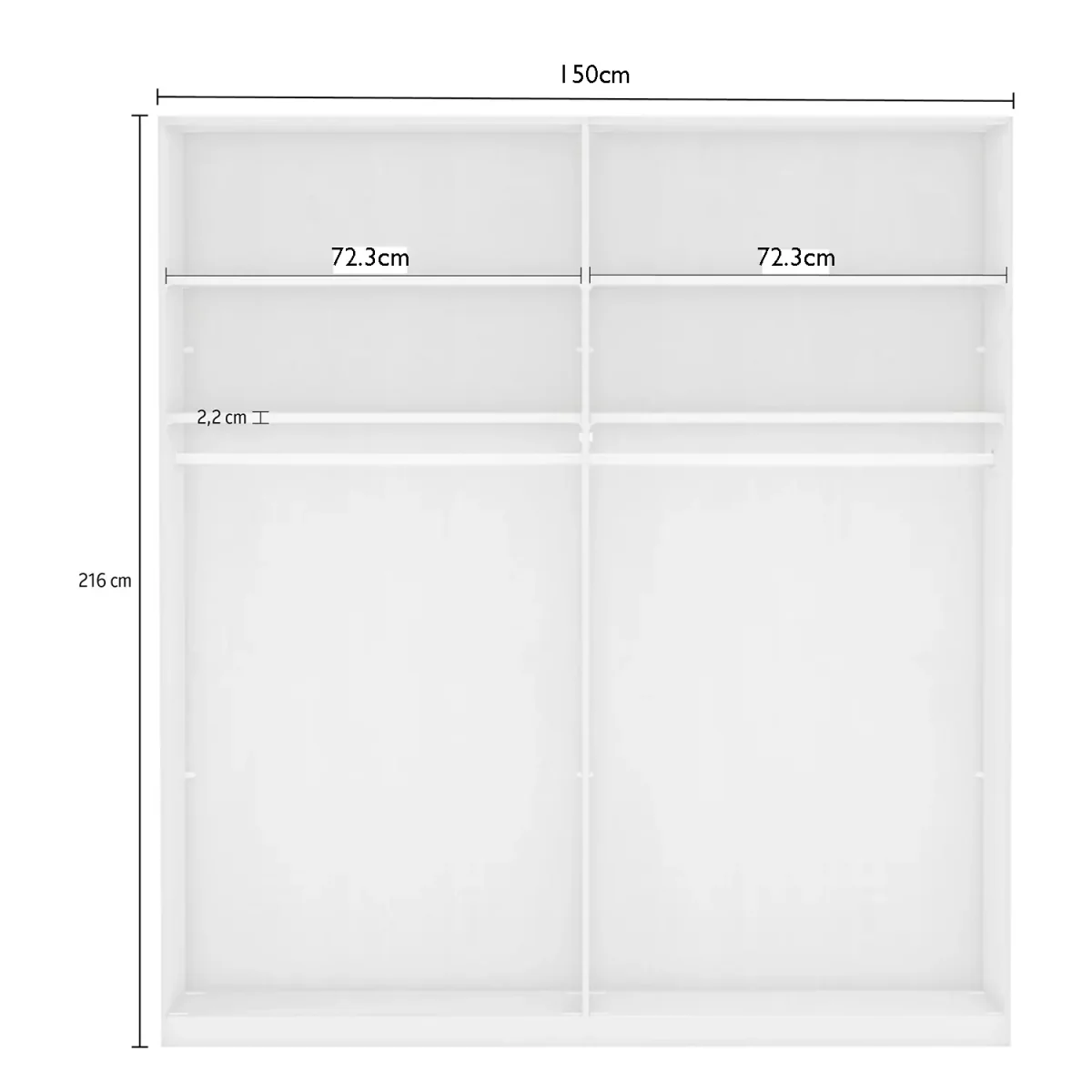 Bristol Oak & White Glass Front Large Corner Wardrobe 