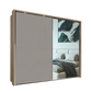 Wiemann Bristol Rustic Oak and Pebble Grey Sliding Door Wardrobe With Mirror