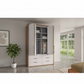 German made Saka wardrobe with glass fronts