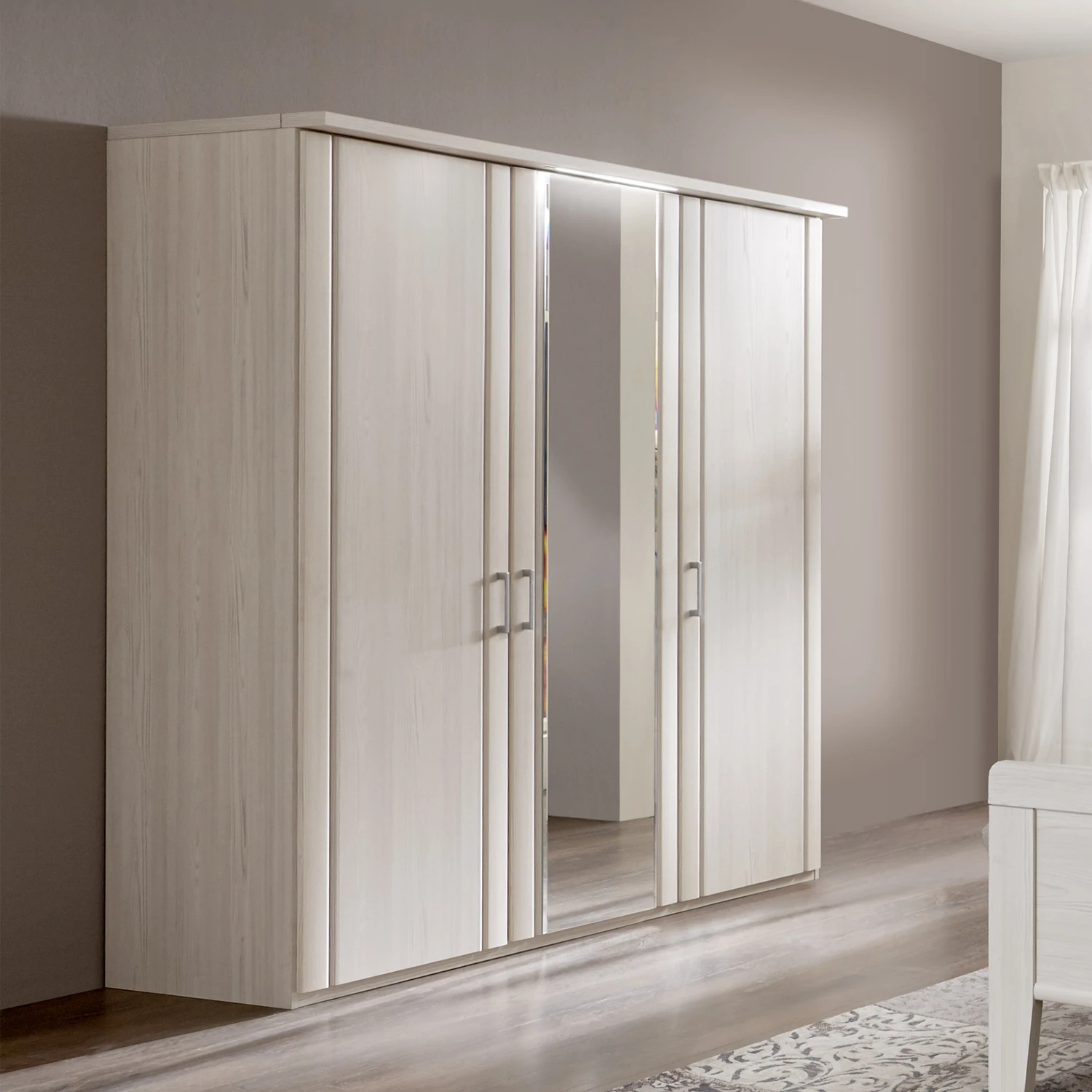 Wiemann Mainau 3 Door Mirrored Wardrobe – W150cm