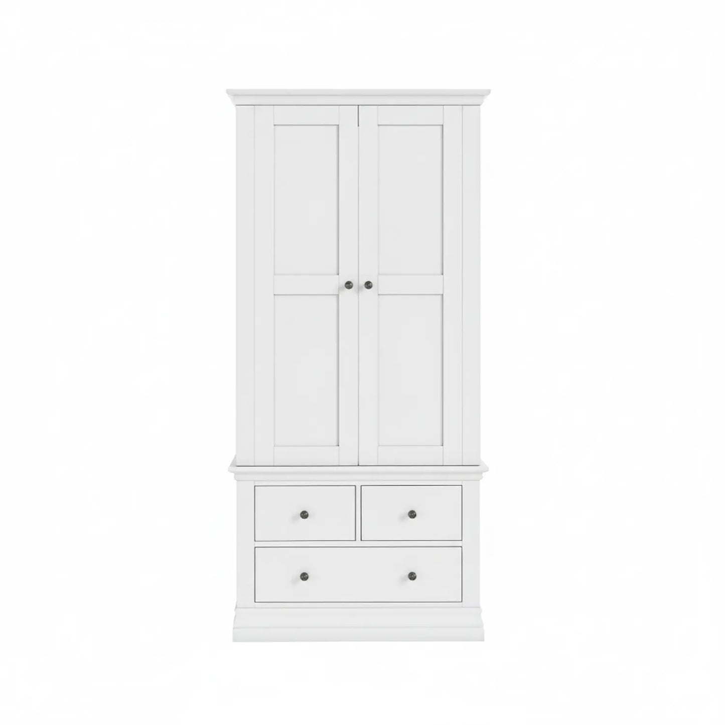 Bordeaux Gents Wardrobe with 2 Doors, 3 Drawers