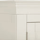 Closeup of Bordeaux Ivory Double Gents Wardrobe with Drawer 