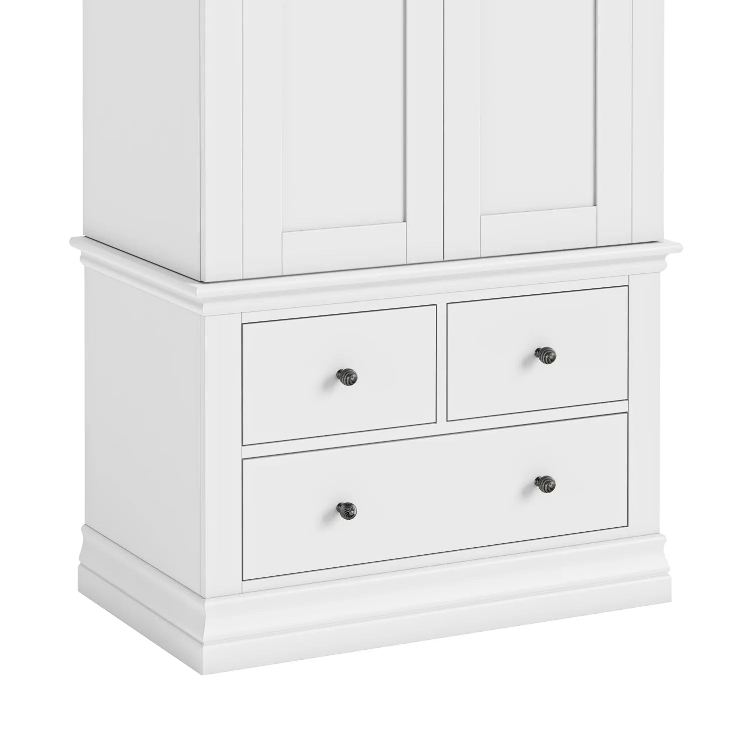 Close up of Bordeaux Gents Wardrobe - 2 Doors, 3 Drawers