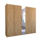 Wiemann Brixton Oak Effect 5 Door wardrobe with 1 Mirror door