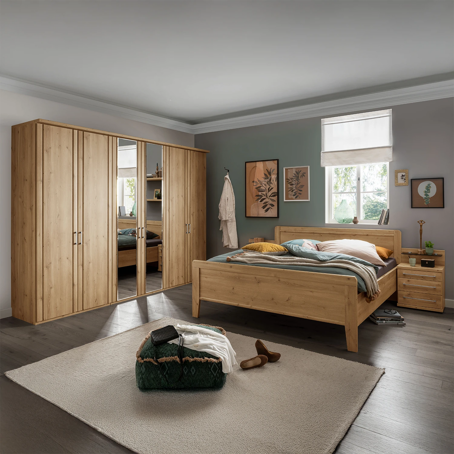 Wiemann Mainau 2 Wooden wardrobe and bed and bedroom Furniture