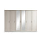 Wiemann Brixton 6 Door Wardrobe in Polar Larch and Mirror 