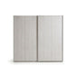 Wiemann Small Brixton Polar Larch 2 Door Sliding Wardrobe with Mirror 