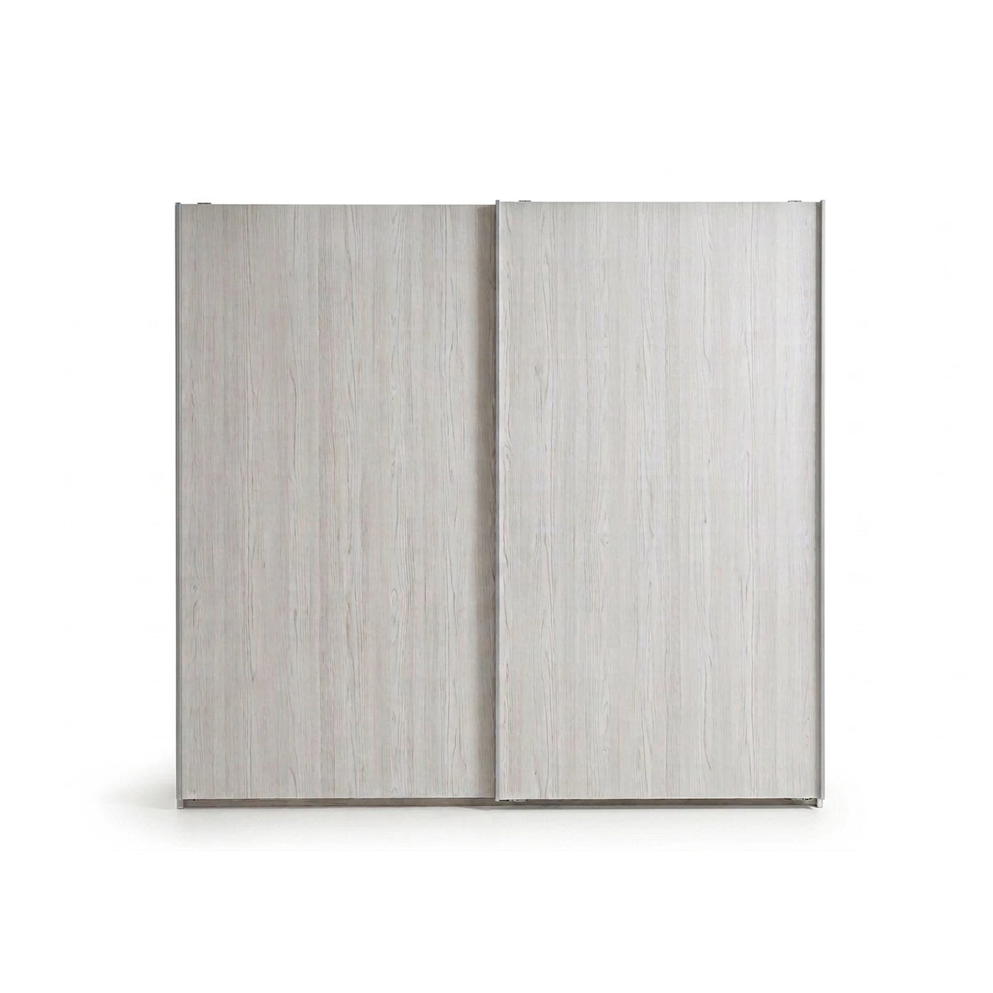 Wiemann Small Brixton Polar Larch 2 Door Sliding Wardrobe with Mirror 