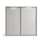 Wiemann Brixton Polar Larch Small 2 Door Sliding Wardrobe with Lights