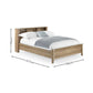 Victory Brown 135cm Double Bookcase Bed - Dimensions