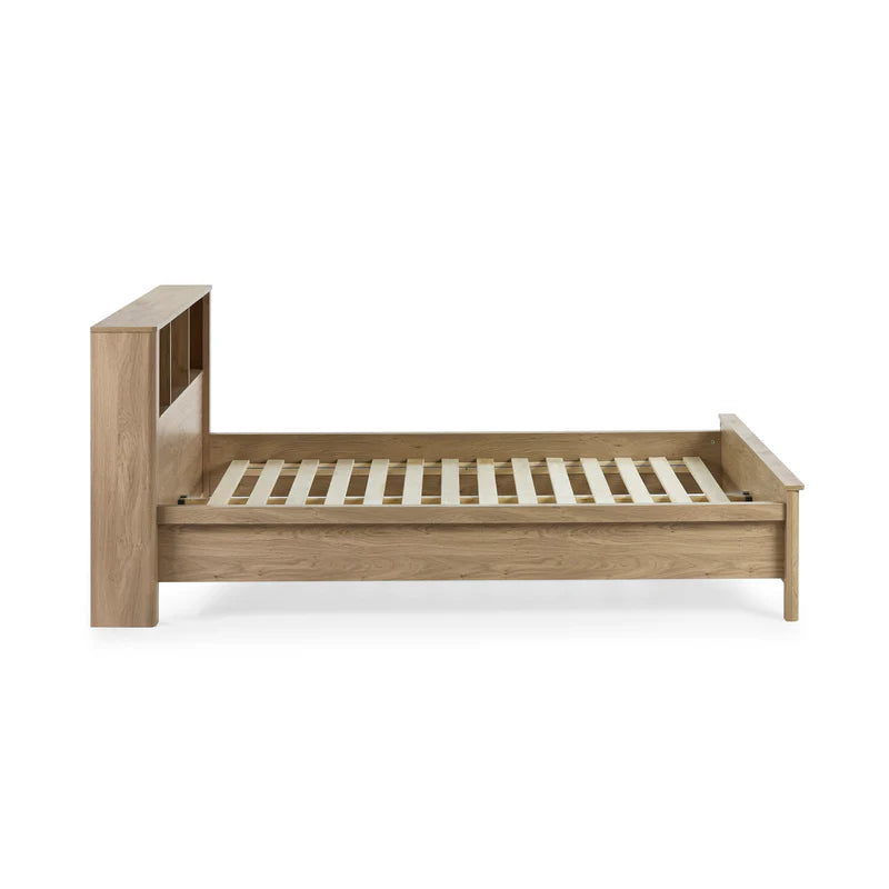 Sydney Brown 150cm Kingsize Bookcase Bed  - Full side view