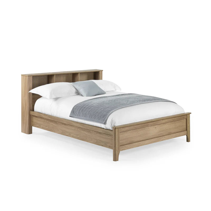 Sydney Brown 150cm Kingsize Bookcase Bed 
