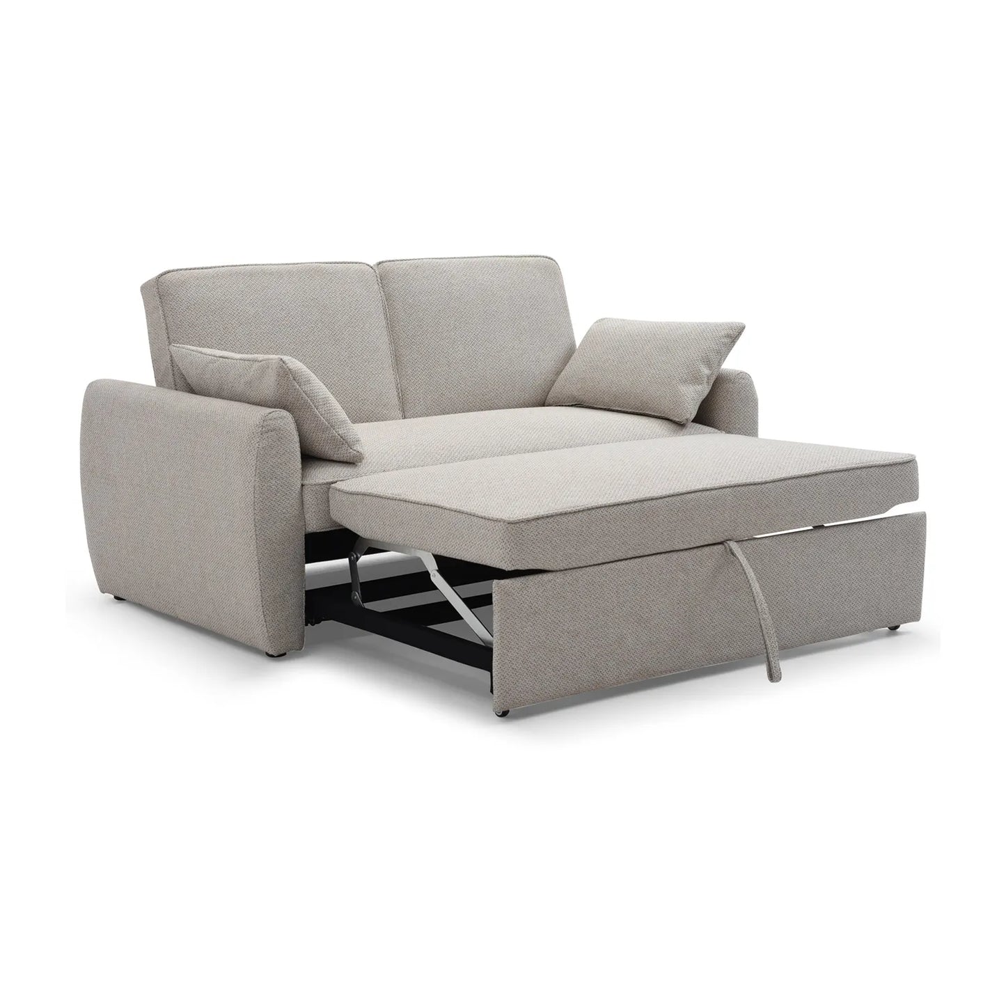 Burnley Natural Textured Weave Fabric Sofa Bed - Pendle Village Furniture