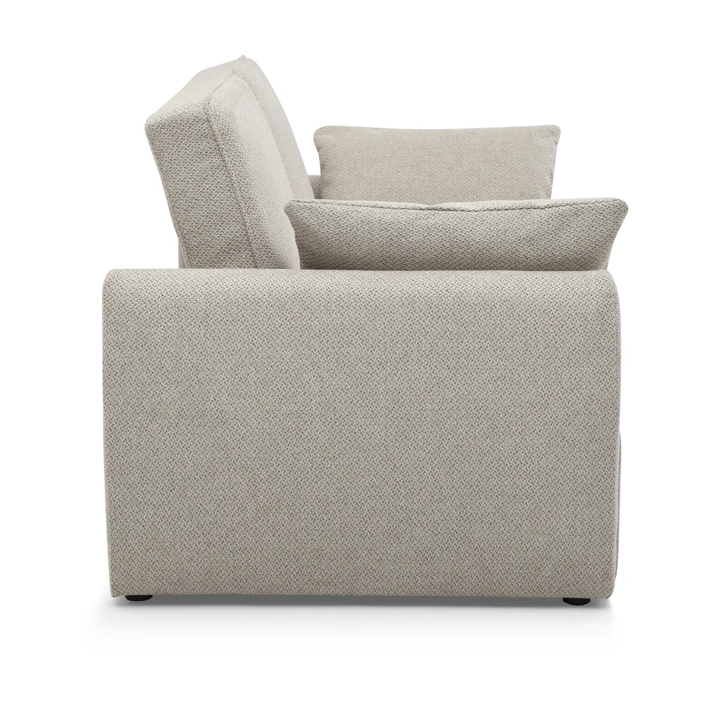 Burnley Natural Textured Weave Fabric Sofa Bed - Pendle Village Furniture