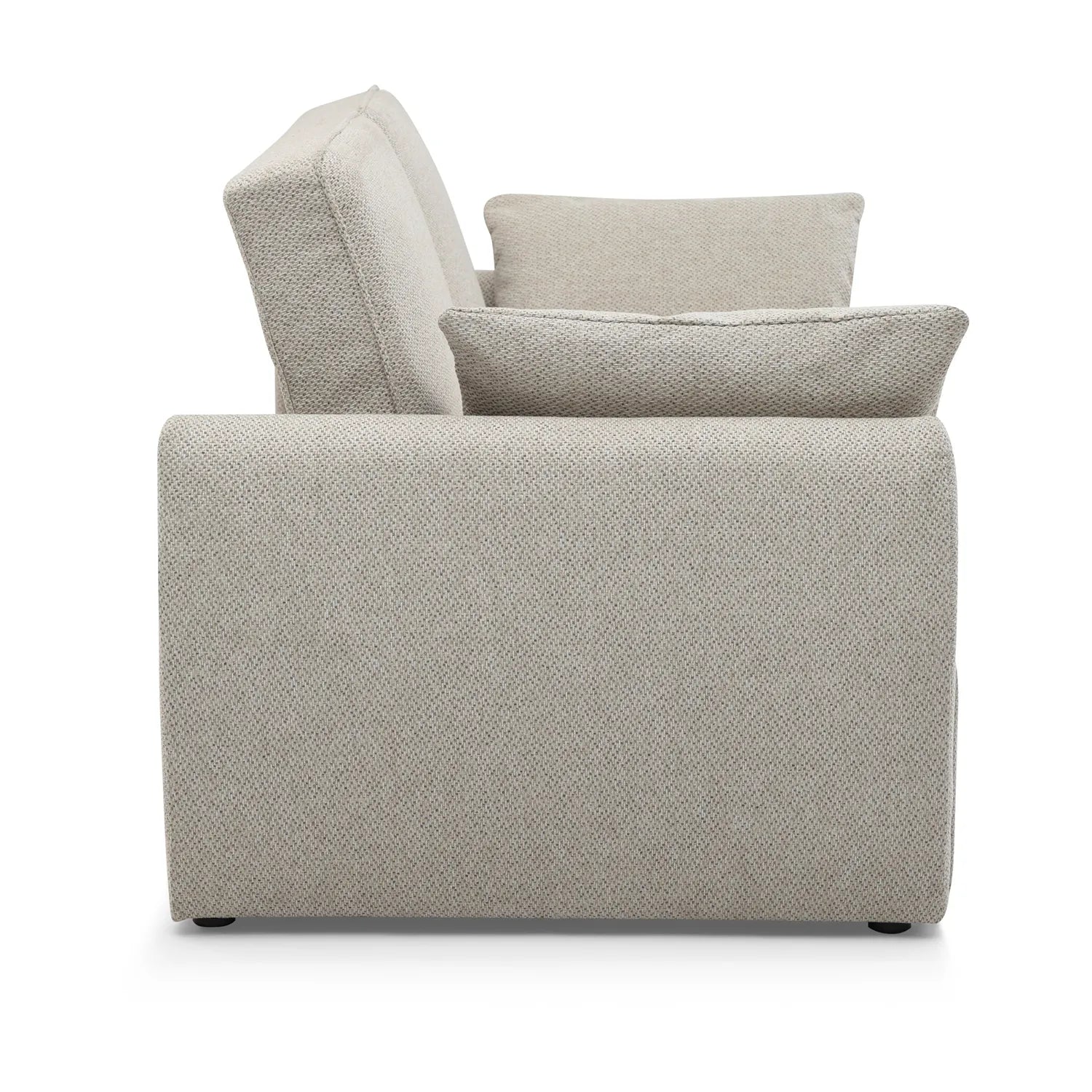 Burnley Natural Textured Weave Fabric Sofa Bed - Pendle Village Furniture