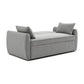 Burnley Grey Textured Weave Fabric Sofa Bed - Pendle Village Furniture