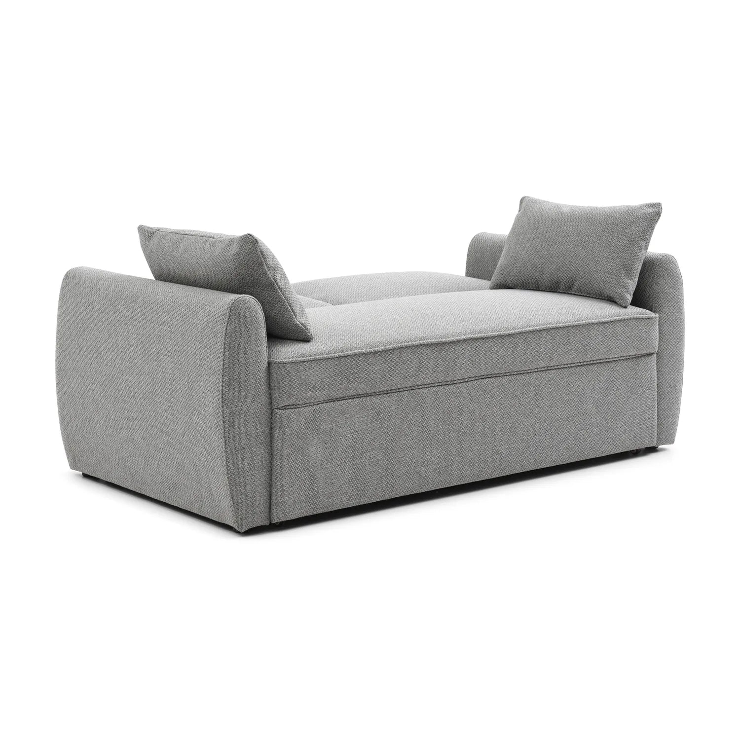 Burnley Grey Textured Weave Fabric Sofa Bed - Pendle Village Furniture