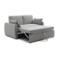 Burnley Grey Textured Weave Fabric Sofa Bed - Pendle Village Furniture