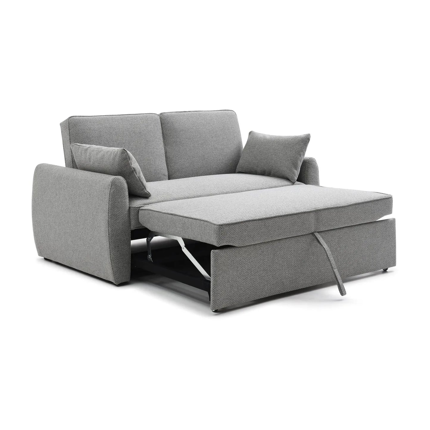 Burnley Grey Textured Weave Fabric Sofa Bed - Pendle Village Furniture