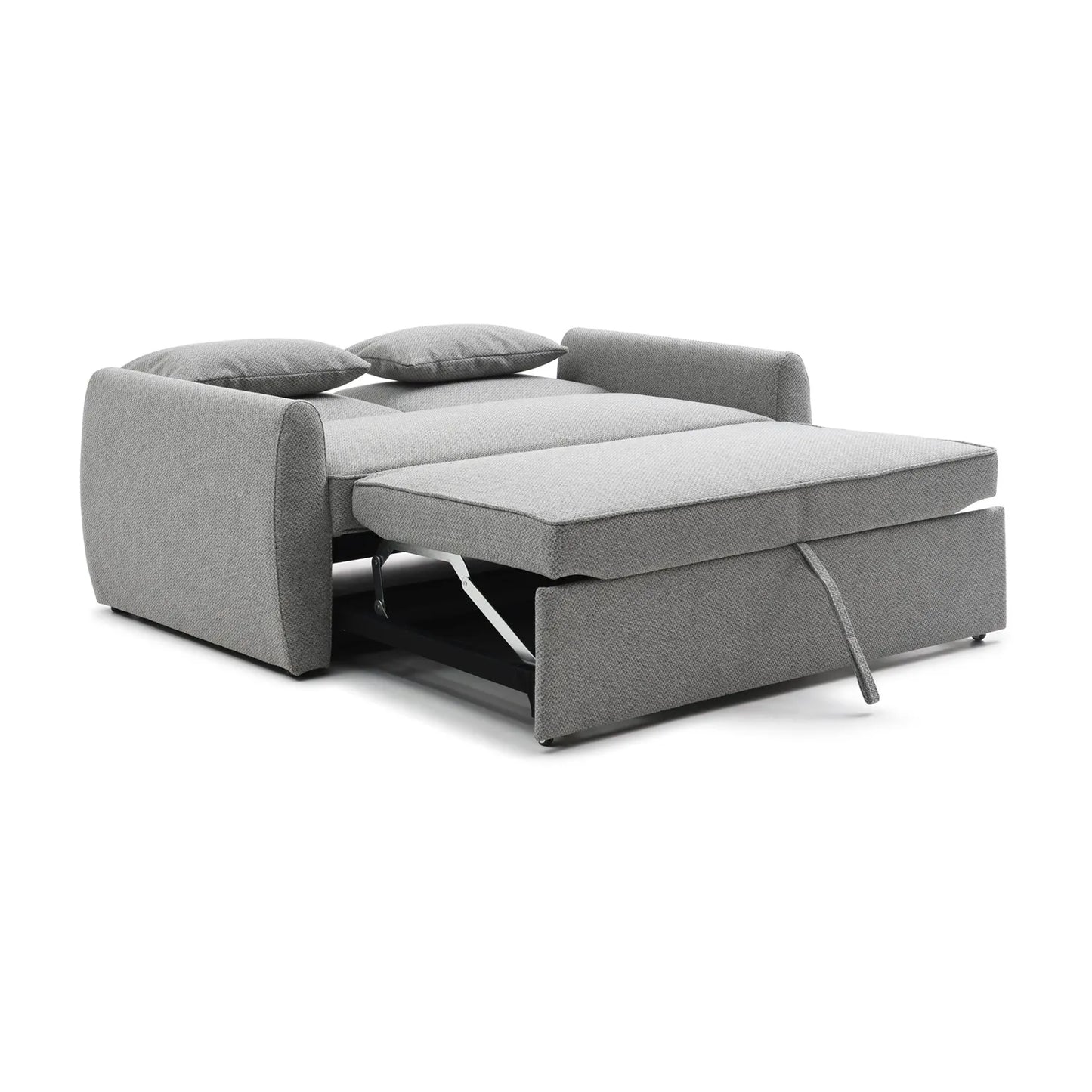 Burnley Grey Textured Weave Fabric Sofa Bed - Pendle Village Furniture
