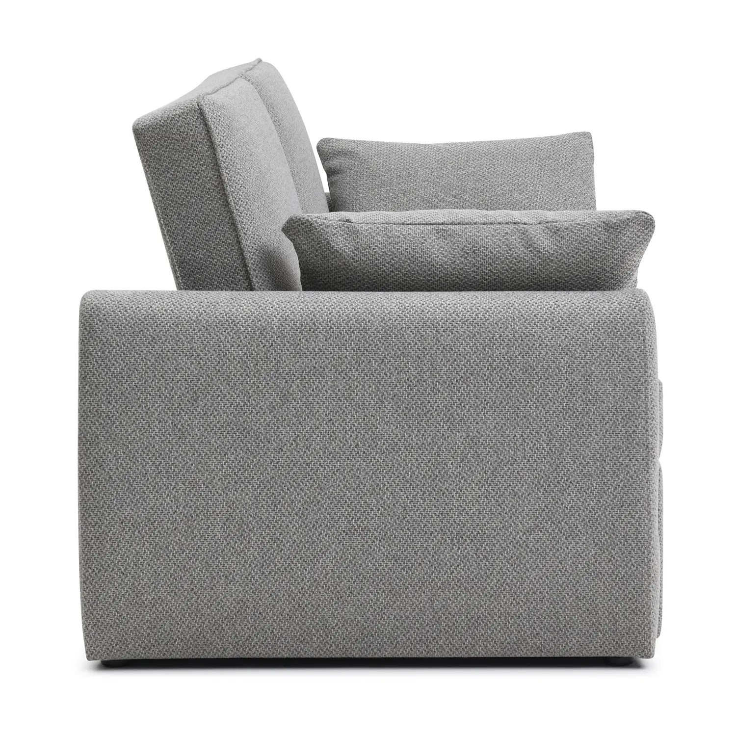Burnley Grey Textured Weave Fabric Sofa Bed - Pendle Village Furniture