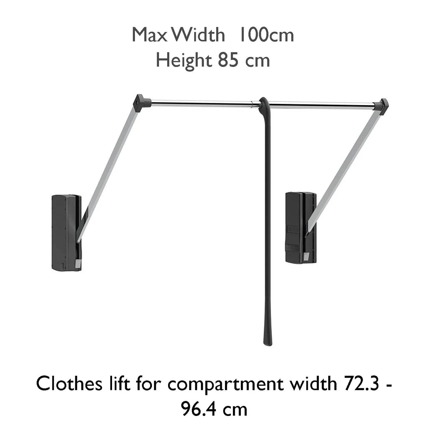 Clothes lift For Wiemann Wardrobes - Standard