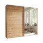 Wiemann Corfu Wooden wardrobe with a mirror door on a white background