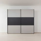 Wiemann Korfu Graphite and Pebble Grey Sliding Door Wardrobe