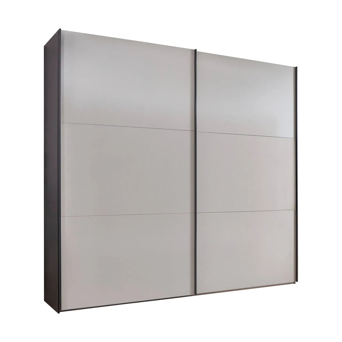 Corfu Graphite and Pebble Grey Sliding Door Wardrobe
