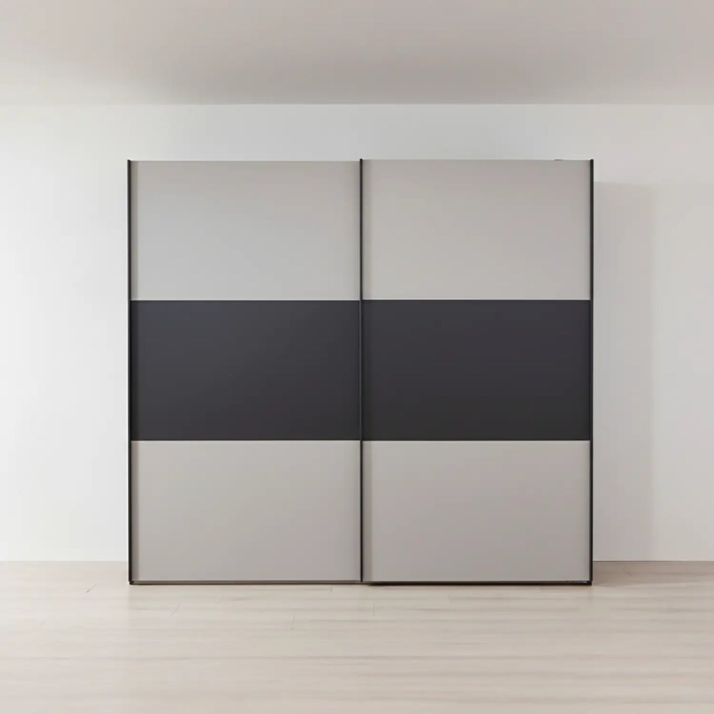 Wiemann Korfu Graphite and Pebble Grey Sliding Door Wardrobe