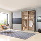 Corfu Graphite and Pebble Grey Sliding Door Wardrobe by Wiemann