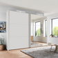 Corfu White and Mirror Sliding Door Wardrobe
