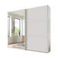 Corfu White Matt 2 Door sliding Wardrobe with Mirror on the Left door