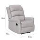 Daxter Natural Chenille Manual Recliner Armchair - Pendle Village Furniture