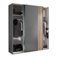 Dorset Grey Sliding 2 Door Mirrored Wardrobe 170cm