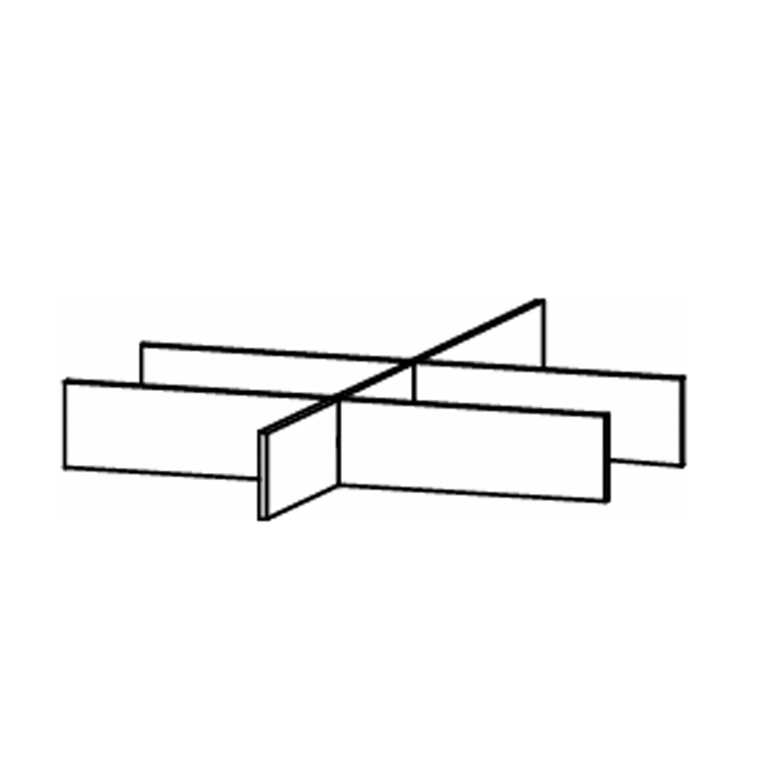 Drawer Division for Rauch Wardrobes - Extras Black