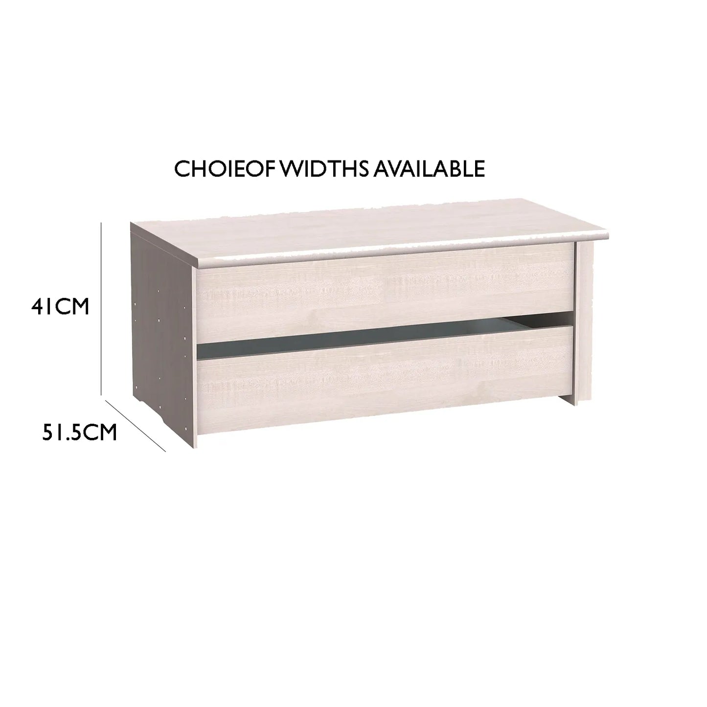 Standrad Interior Drawer Insert For Wiemann Wardrobes - 2 Drawers