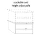 Standrad Interior Drawer Insert For Wiemann Wardrobes - 2 Drawers