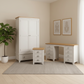 Emily 2 Door Wardrobe, 3 Drawer Bedside & Dressing Table