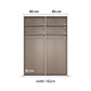 Wardrobe with dimensions labeled on a white background -Width 162cm